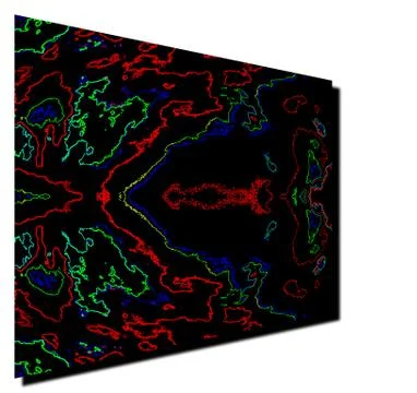 Abstract digital fractal pattern.art work and colorful  background Stock Illustration