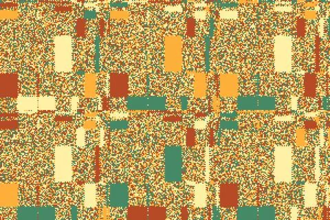 Abstract digital future background with broken grids and glitch effects. Th.. 스톡 일러스트