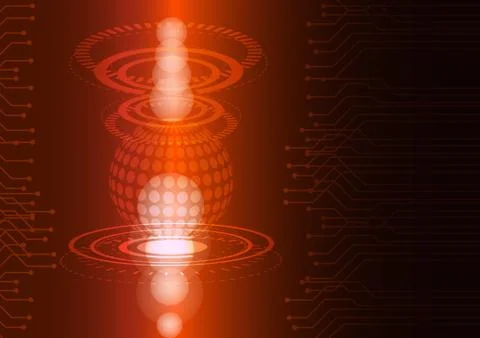 Abstract digital future technology. Concept background. Stock Illustration