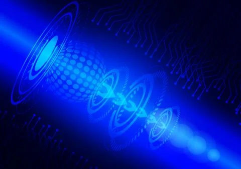 Abstract digital future technology. Concept background. Stock Illustration