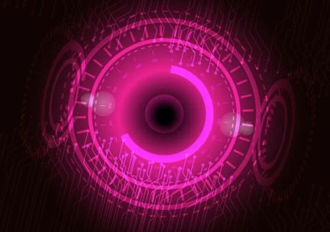 Abstract digital future technology. Concept background. Stock Illustration