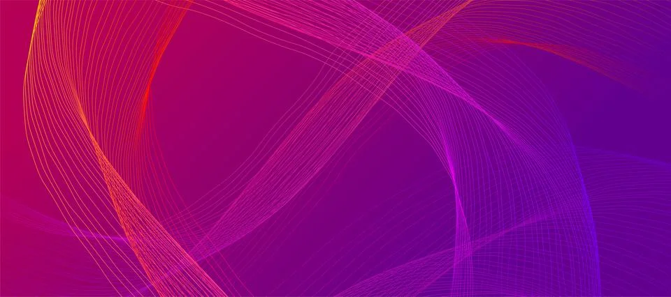 Abstract digital future vector background consist on wave lines. Tech connection Stock Illustration