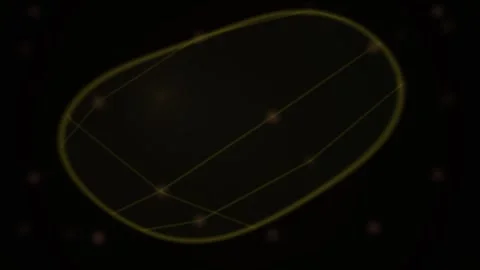 Abstract Digital Geometric Animation Featuring Rotating Lines and Circular .. Stock Footage 341792077