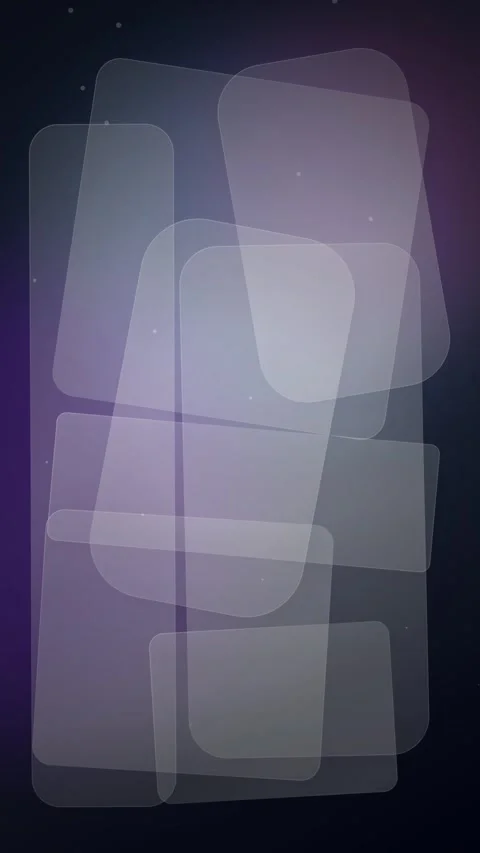 Abstract digital geometric background with translucent overlapping tech shape Stock Footage 345496224