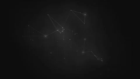 Abstract digital geometric pattern moving on dark background Stock Footage 346003219