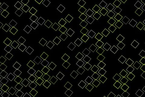 Abstract digital geometric pattern with squares and lines Stock Illustration