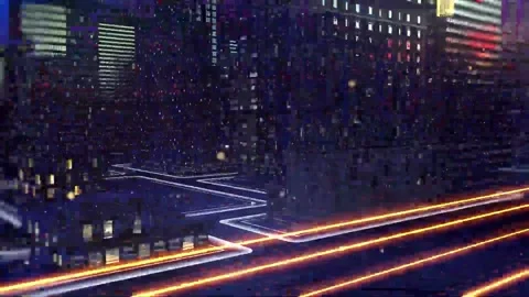 Abstract Digital Glitch Art Background Loop Stock Footage 345964520