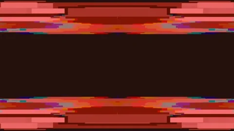 Abstract digital glitch art with horizontal and vertical symmetrical patterns Stock Footage 341105120