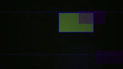 Abstract Digital Glitch Art with Moving Geometric Shapes and Dark Background. Stock Footage 341779658