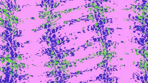 Abstract digital glitch art with vibrant pink and neon colors Stock Illustration