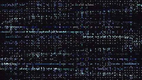 Abstract Digital Glitch Background with Colorful Static Noise Video stock 336776246