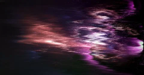 Abstract Digital Glitch Background with Dark Distorted Light Texture Stock-Illustration