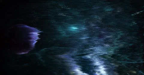 Abstract Digital Glitch Background with Dark Distorted Light Texture Illustrazione stock