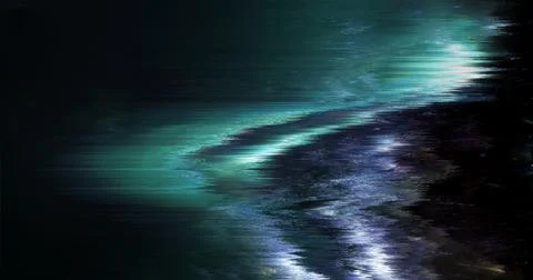 Abstract Digital Glitch Background with Dark Distorted Light Texture Stock-Illustration