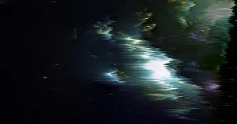Abstract Digital Glitch Background with Dark Distorted Light Texture Stock-Illustration