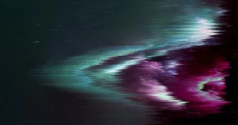 Abstract Digital Glitch Background with Dark Distorted Light Texture Illustrazione stock