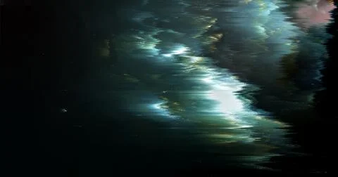 Abstract Digital Glitch Background with Dark Distorted Light Texture Stock Photos