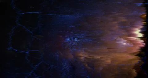 Abstract Digital Glitch Background with Dark Distorted Light Texture Stock Photos