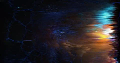 Abstract Digital Glitch Background with Dark Distorted Light Texture Stock Photos