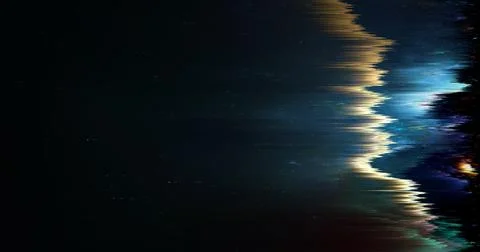 Abstract Digital Glitch Background with Dark Distorted Light Texture Stock Photos