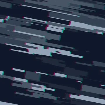 Abstract Digital Glitch Background with Distorted Horizontal Blocks 库存插图