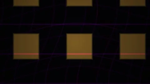 Abstract Digital Glitch Background Featuring Flickering Geometric Squares a.. Stock Footage 340494633