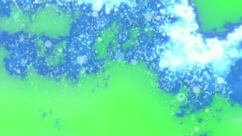 Abstract digital glitch background featuring dynamic blue paint splatters Stock Footage 346037376