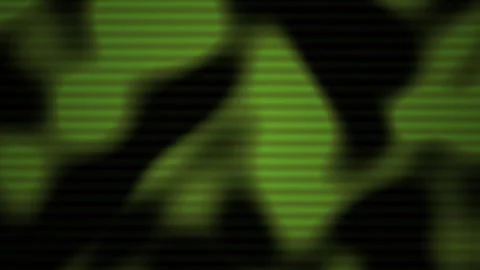 Abstract Digital Glitch Background with Green and Black Camouflage Patterns. Stock Footage 340495224
