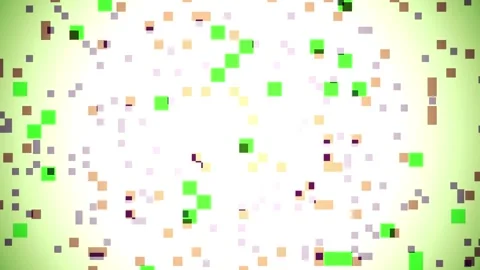 Abstract Digital Glitch Background with Green Pixelated Noise and Data Corr.. Stock Footage 341779743