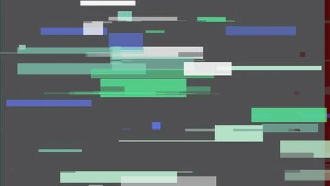 Abstract Digital Glitch Background with Horizontal Lines Scanlines and Colo.. Stockillustratie