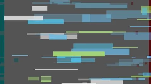 Abstract Digital Glitch Background with Horizontal Signal Interference and .. Stockillustratie