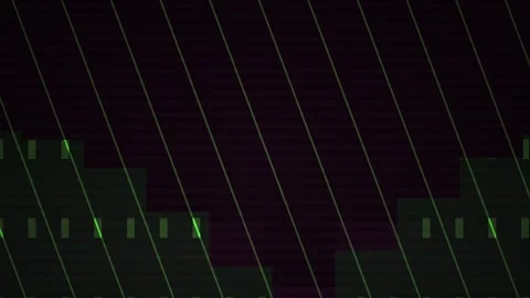 Abstract Digital Glitch Background with Moving Diagonal Lines and Data Noise. Stock Footage 340495394