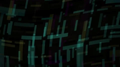 Abstract Digital Glitch Background with Moving Geometric Rectangular Shapes.. Stock Footage 341779819