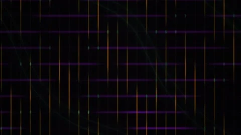 Abstract Digital Glitch Background with Moving Neon Lines and Data Stream E.. Stock Footage 341779827