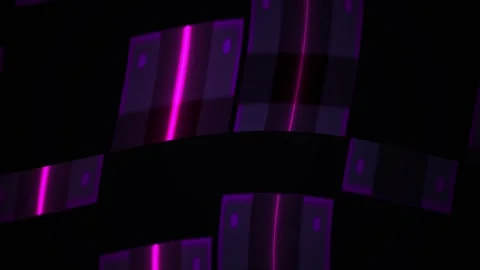 Abstract Digital Glitch Background with Pulsing Neon Purple Light Effects. Stock Footage 340495852