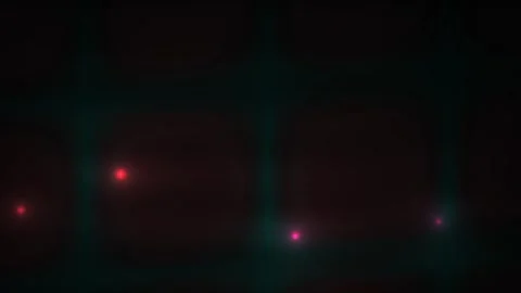 Abstract Digital Glitch Background with Pulsing Red Light Points and Dark T.. Stock Footage 340496013