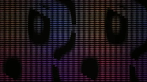 Abstract Digital Glitch Background with Pulsing Neon Light Patterns and Pix.. Stock Footage 340496032