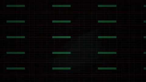 Abstract Digital Glitch Background with Pulsing Geometric Shapes and Data L.. Stock Footage 341779901