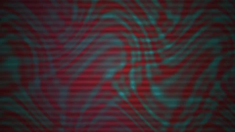 Abstract Digital Glitch Background with Red and Teal Wavy Interference Patt.. Vidéo 340496455