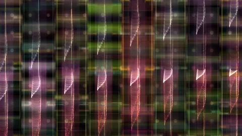 Abstract Digital Glitch Background With Vertical Colorful Lines 库存影片 330394931