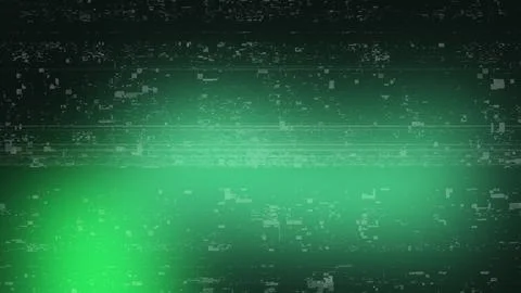 Abstract digital glitch background with vibrant green gradient and distorte.. Stockillustratie