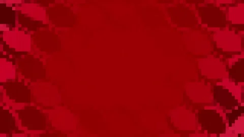 Abstract digital glitch distortion in vibrant red pixelated texture background Stock Footage 332234400