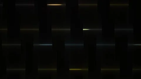 Abstract Digital Glitch Effect Background with Flashing Golden Lines. Stock Footage 334444005