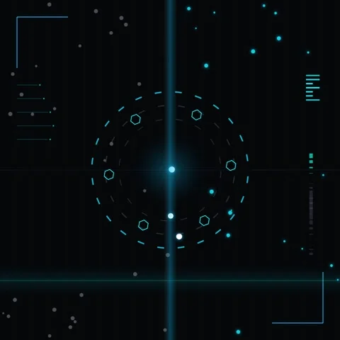 Abstract Digital Glitch Effect Background: Futuristic Science Tech Overlay Lo Stock Footage 344777523
