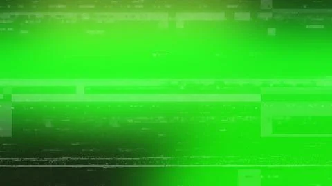 Abstract digital glitch effect background with vibrant lime green gradient .. Stockillustratie