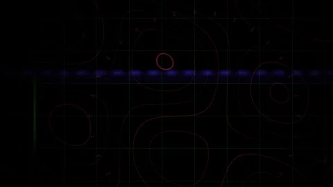 Abstract Digital Glitch Effect with Blue Light Streak Overlay. Stock Footage 334444442
