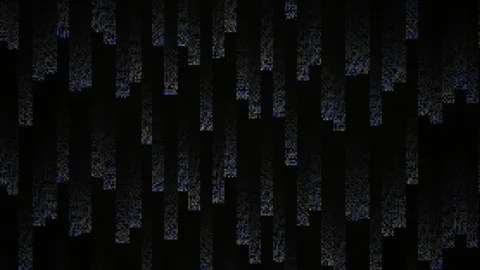 Abstract Digital Glitch Effect with Dark Background and Neon Accents. Stock Footage 334444852