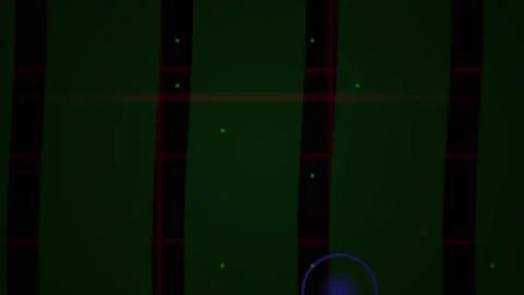 Abstract Digital Glitch Effect with Dark Green Vertical Stripes and Flicker.. Stock Footage 340496306
