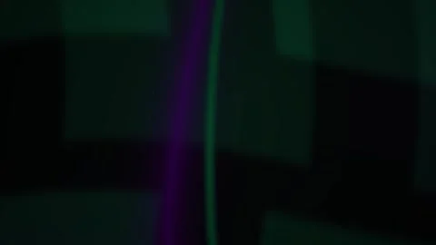 Abstract Digital Glitch Effect with Dark Green and Purple Light Streaks. Stock Footage 341780066