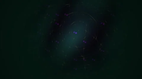 Abstract Digital Glitch Effect with Dark Green Atmospheric Particles and Fl.. Stock Footage 341780089